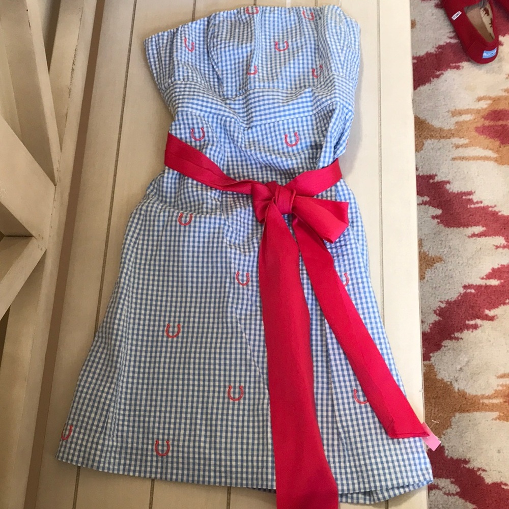 Vineyard Vines Kentucky Derby Strapless Dress